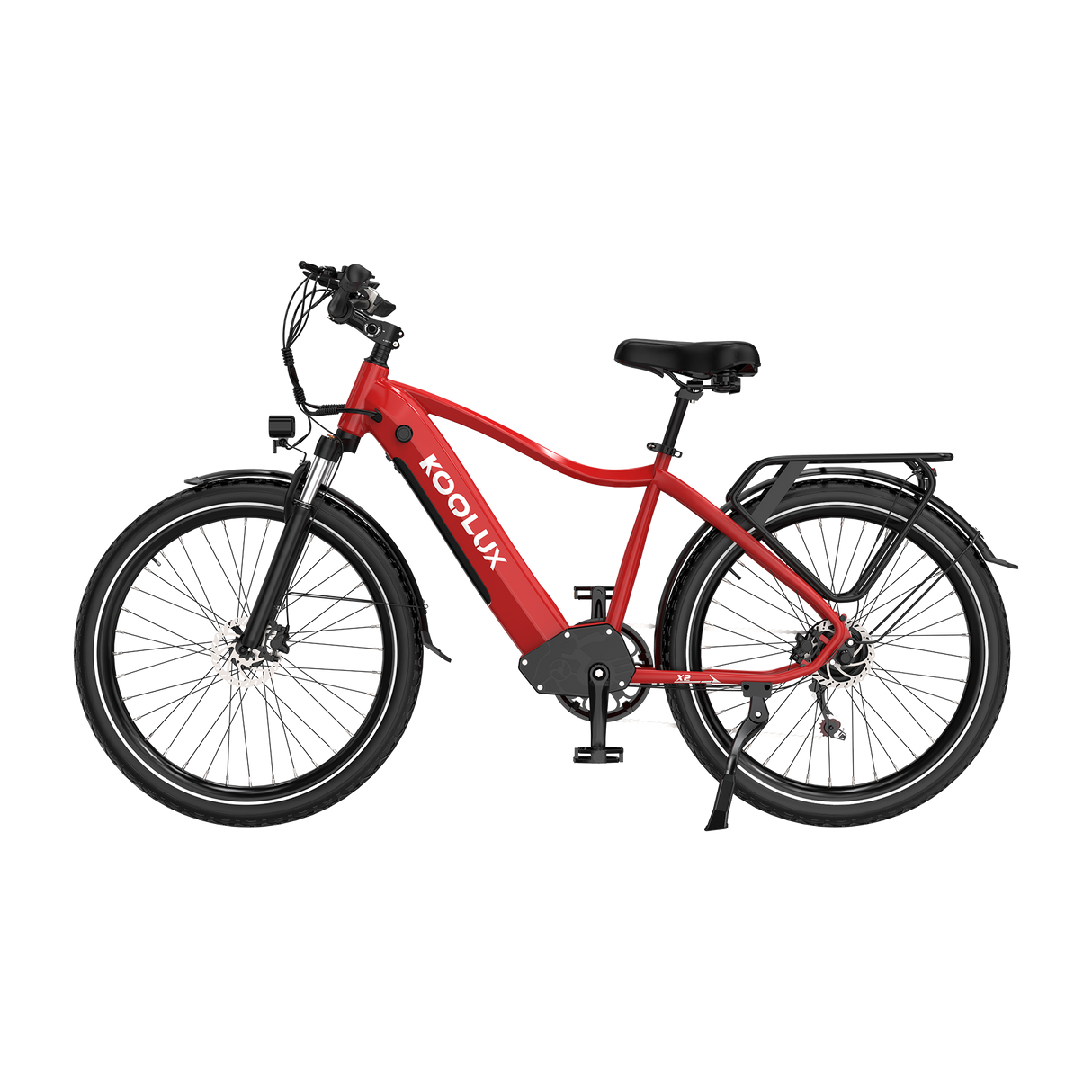 KOOLUX E-Bike X2 Kenda Tyre E-Bike, Red, Lateral Image5