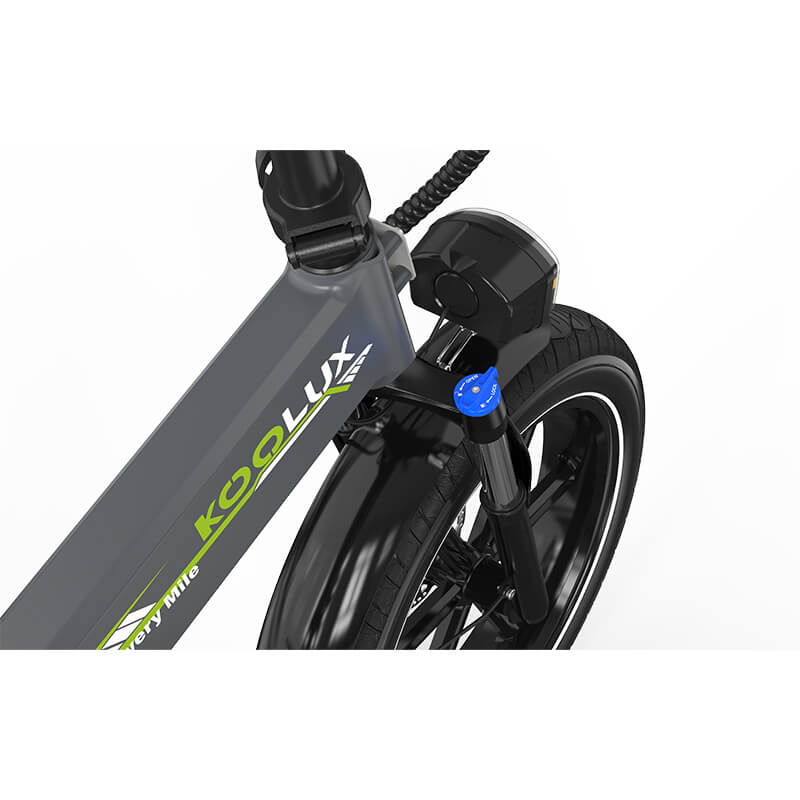 KOOLUX RK10 Bici Elettrica Pieghevole agli Ioni di Litio 48V 13Ah con NFC