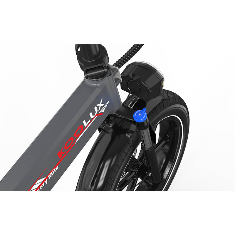 KOOLUX RK10 Bici Elettrica Pieghevole agli Ioni di Litio 48V 13Ah con NFC