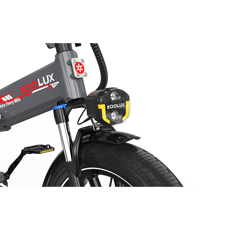 KOOLUX RK10 Bici Elettrica Pieghevole agli Ioni di Litio 48V 13Ah con NFC