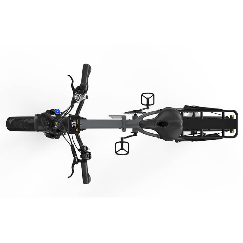 KOOLUX RK10 Bici Elettrica Pieghevole agli Ioni di Litio 48V 13Ah con NFC
