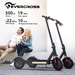 KL-EV10KPRO Bluetooth App control electric scooter 500w 10inch Honeycomb solid tire long range 22 miles fold e- scooter USA EU warehouse Wholesale