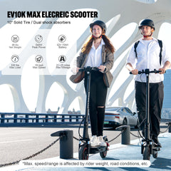 KL-EV10K MAX Electric Scooter Battery 36v Powerful 10 Inch Electric Scooter-Wholesale