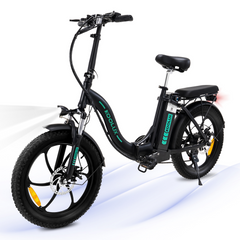 KL-BK6S Folding City Electric Bike with Throttle 15Ah Powerful Motor 20Inch 7 Speeds 25KM/H LCD Screen-Wholesale