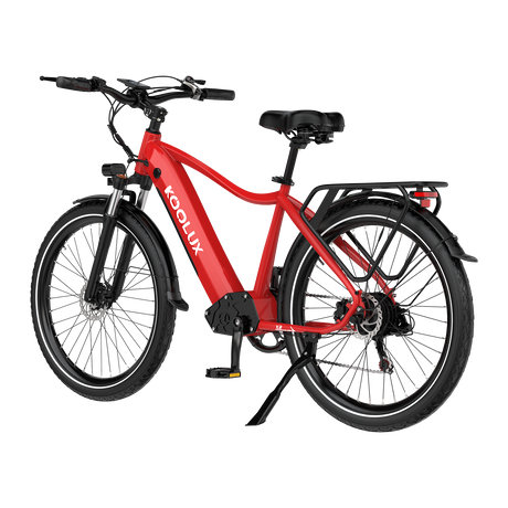 KOOLUX E-Bike X2 Kenda Tyre E-Bike, Red, Lateral Image3