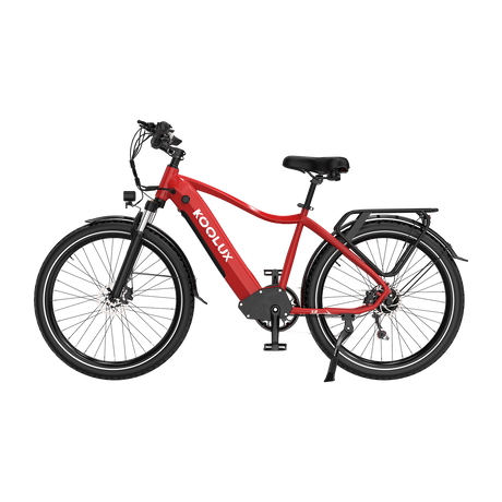 KOOLUX E-Bike X2 Kenda Tyre E-Bike, Red, Lateral Image5
