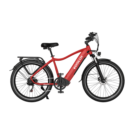 KOOLUX E-Bike X3 Kenda Tyre E-Bike, Red, Positive Image