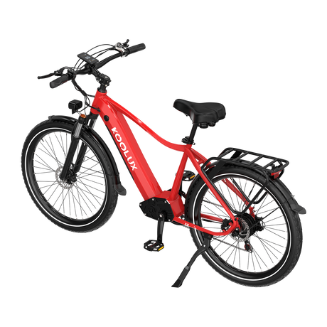 KOOLUX E-Bike X2 Kenda Tyre E-Bike, Red, Lateral Image1
