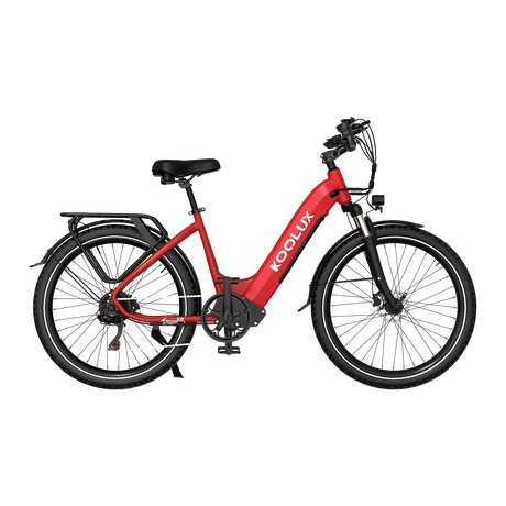 KOOLUX E-Bike X2 Kenda Tyre E-Bike, Red, Positive Image