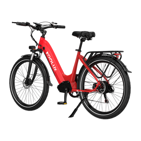 KOOLUX E-Bike X2 Kenda Tyre E-Bike, Red, Lateral Image4