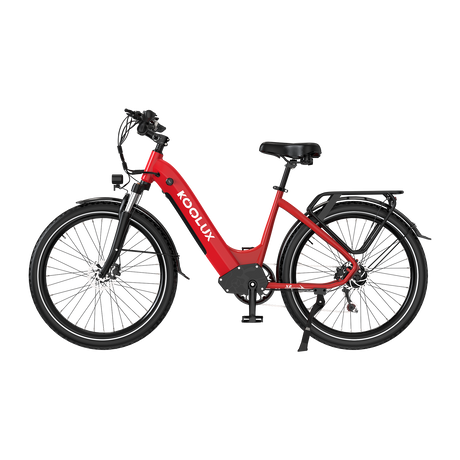 KOOLUX E-Bike X2 Kenda Tyre E-Bike, Red, Lateral Image5