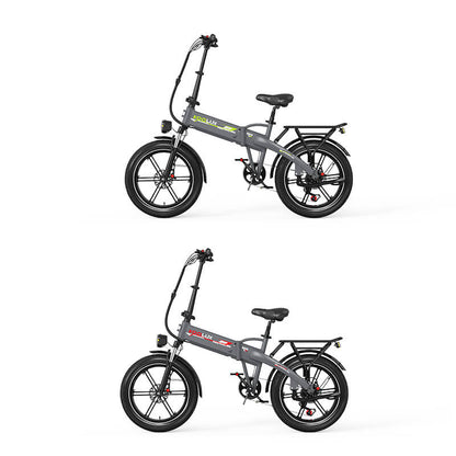 KOOLUX RK10 Bici Elettrica Pieghevole agli Ioni di Litio 48V 13Ah con NFC