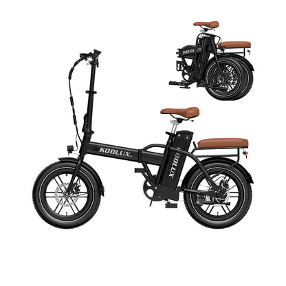 Vélo électrique KOOLUX X10 avec batterie lithium-ion 36V 13Ah et pneus 16*3.0 pouces